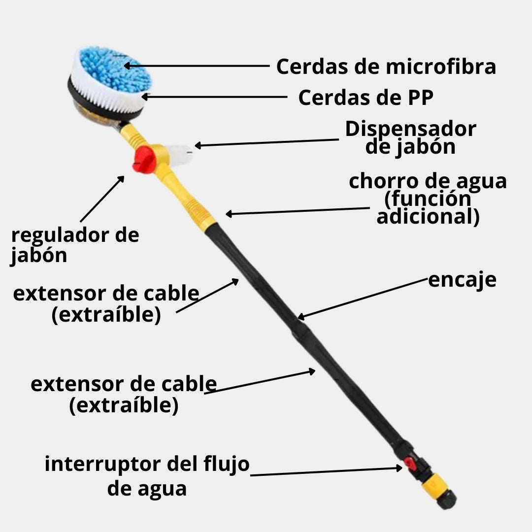 TurboClean© - Cepillo Giratorio para Lavar Vehículos (+Regalo Gratis)