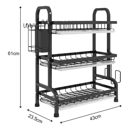 🔥BLACK FRIDAY🔥 | ESTANTE ESCURRIDOR PARA PLATOS DE 3 NIVELES + ENVÍO GRATIS