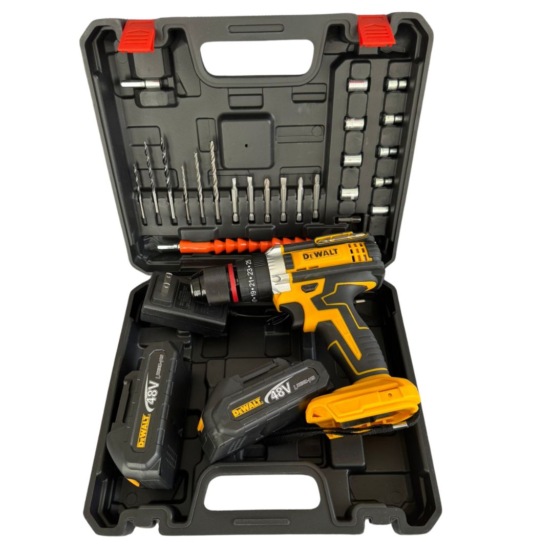 Taladro Inalámbrico Dwlt 48V + 26 Piezas